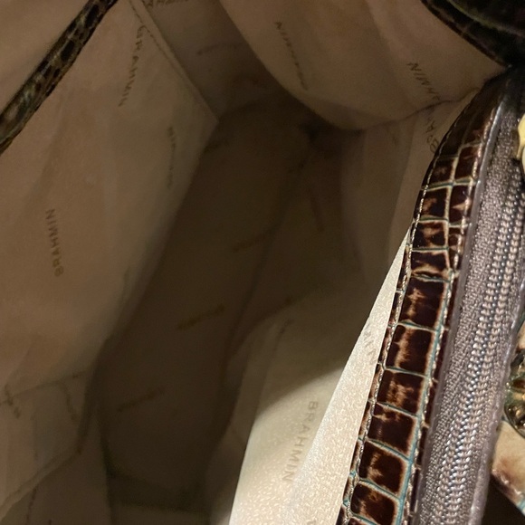 BRAHMIN MELBOURNE BUCKET Crocodile Bag - Picture 11 of 12